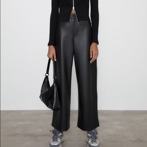 Zara faux leather pants. Excellent condition